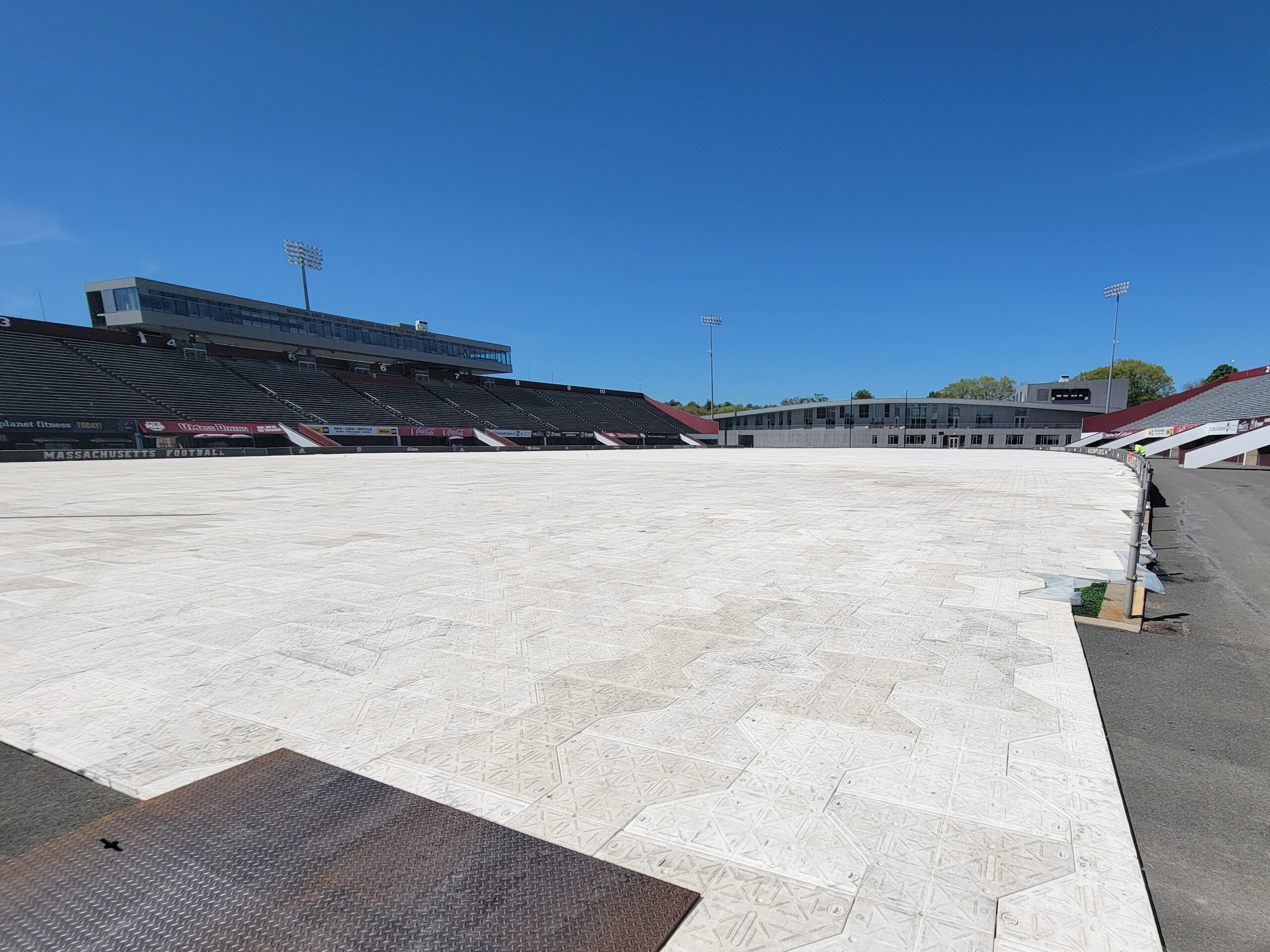 University of Massachusetts Amherst with I-Trac protective flooring by FPA